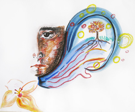 halbes Portrait frontal