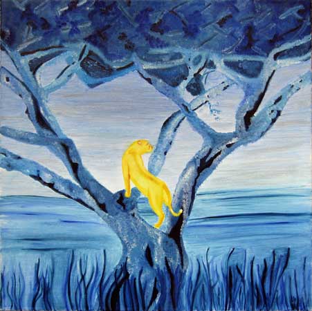 Tiger auf einem Baum