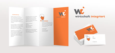 Logo, Visitenkarte, brochure für Wirtschaft integriert