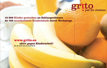 Plakate für Werbekampagne gegen Kinderarbeit