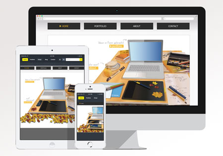 Responsive Website Beispiel1 